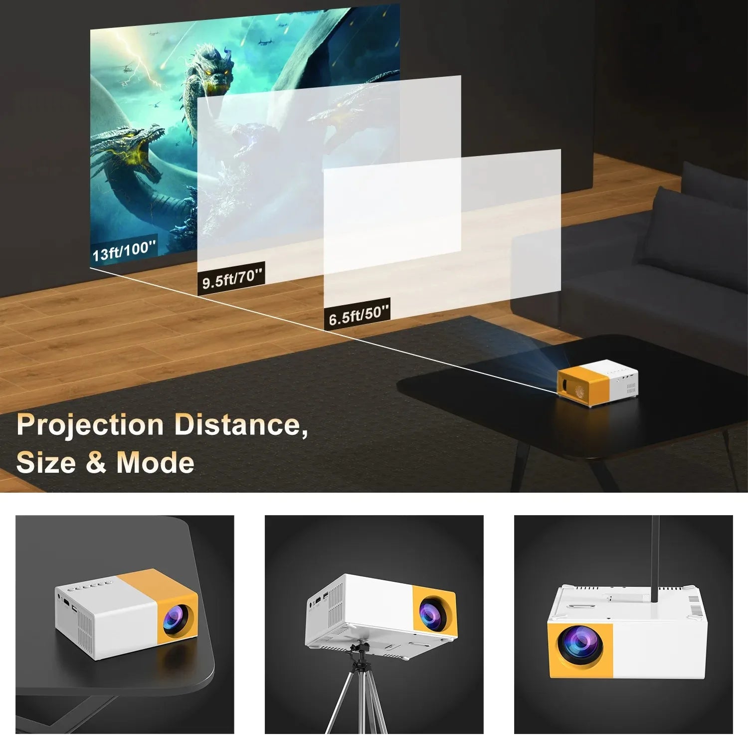 MINI PORTABLE HOME THEATER PROJECTOR